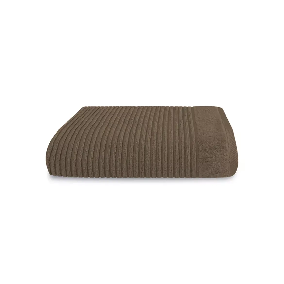 Serviette eponge pur coton 575 g/m² uni brun marron Vitae chocolat