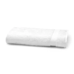 Serviette eponge pur coton 550 g/m² uni blanc Elea blanc