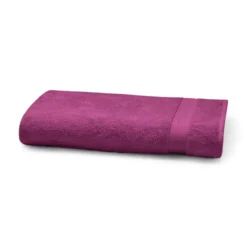 Serviette eponge pur coton 550 g/m² uni violet Elea raisin