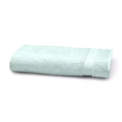 Serviette eponge pur coton 550 g/m² uni bleu Elea glacier