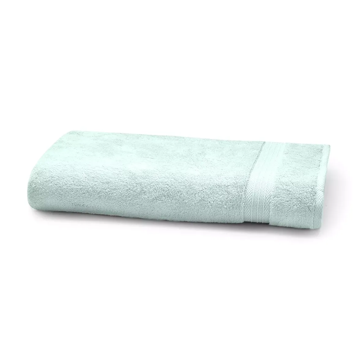 Serviette eponge pur coton 550 g/m² uni bleu Elea glacier