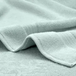 Serviette eponge pur coton 550 g/m² uni bleu Elea glacier