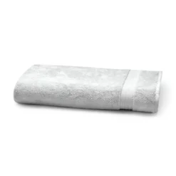 Serviette eponge pur coton 550 g/m² uni gris Elea nuage