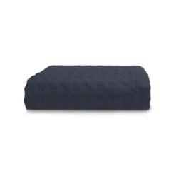 Serviette eponge pur coton 240 g/m² nid d'abeille marine Detente navy