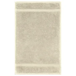 Serviette invites pur coton 550 g/m² uni beige Elea angora