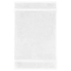 Serviette invites pur coton 550 g/m² uni blanc Elea blanc