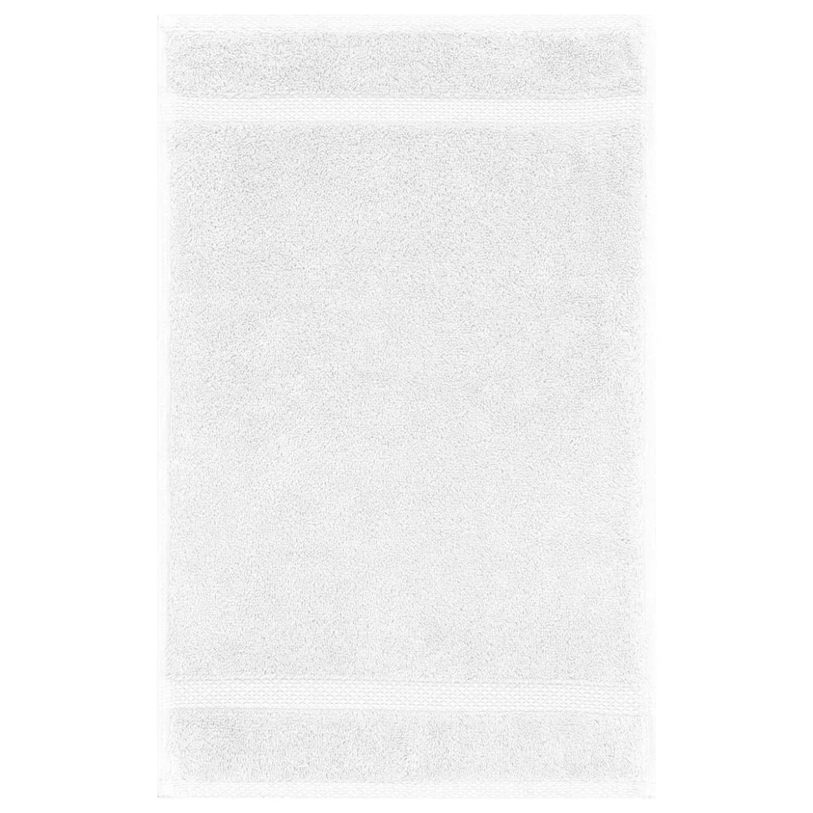 Serviette invites pur coton 550 g/m² uni blanc Elea blanc
