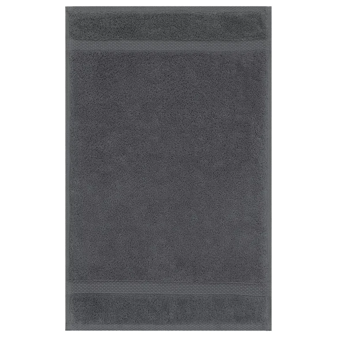 Serviette invites pur coton 550 g/m² uni anthracite Elea carbone