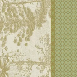 Serviette pur coton 220 g/m² motif jacquard vert Le sud vert