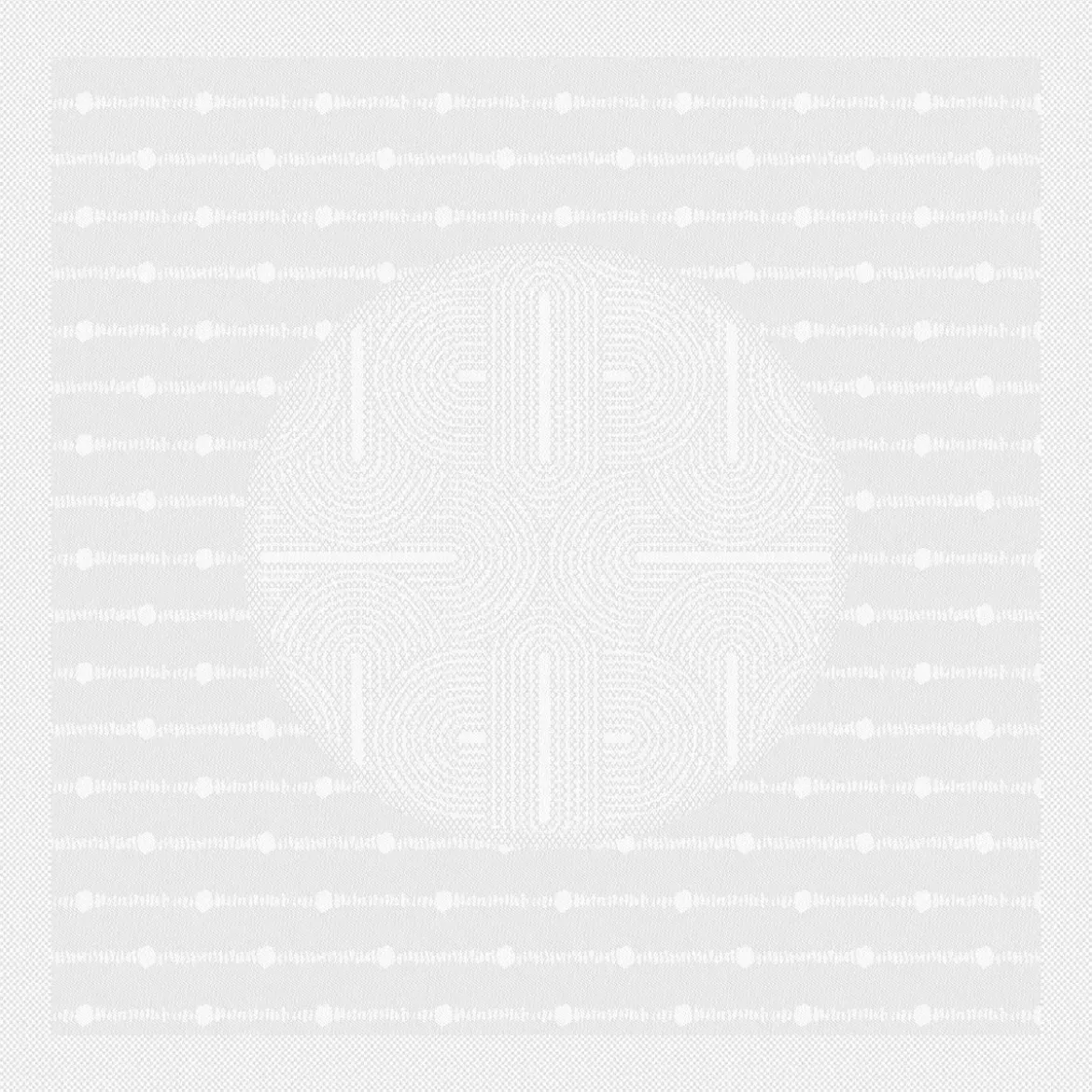 Serviette pur coton 220 g/m² motif jacquard blanc Le cercle blanc