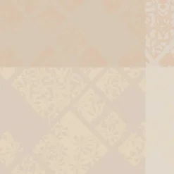 Serviette pur coton motif jacquard beige Mille pistils naturel