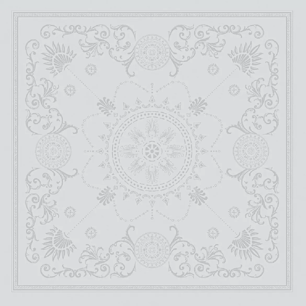 Serviette pur coton motif jacquard blanc Eloise diamant