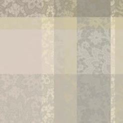 Serviette pur coton motif jacquard beige Mille dentelles naturel