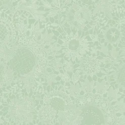 Serviette pur coton motif jacquard vert Mille guipures jade