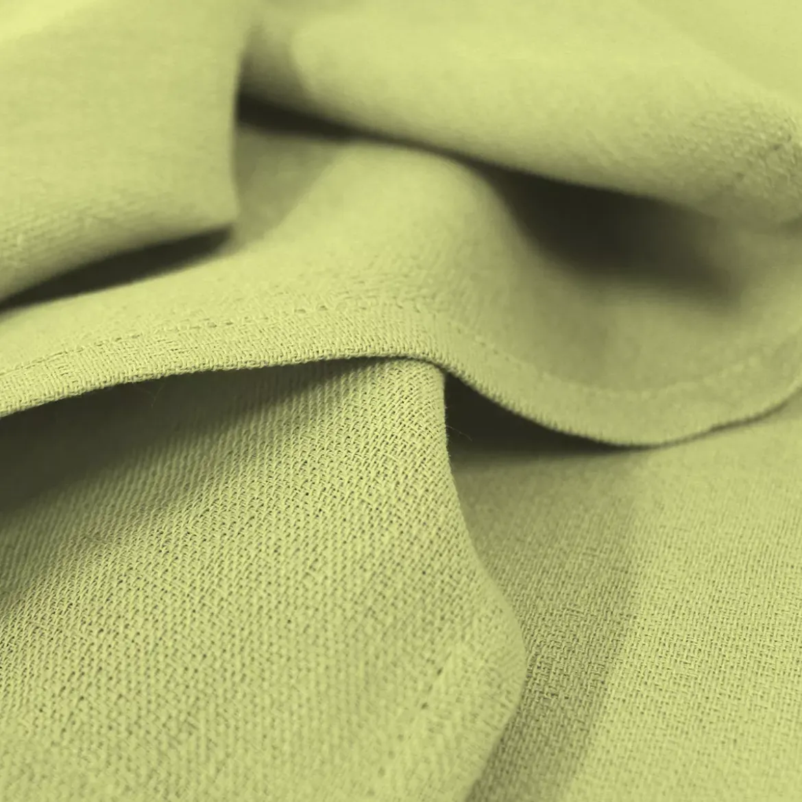 Serviette pur coton motif jacquard vert Bastide absinthe