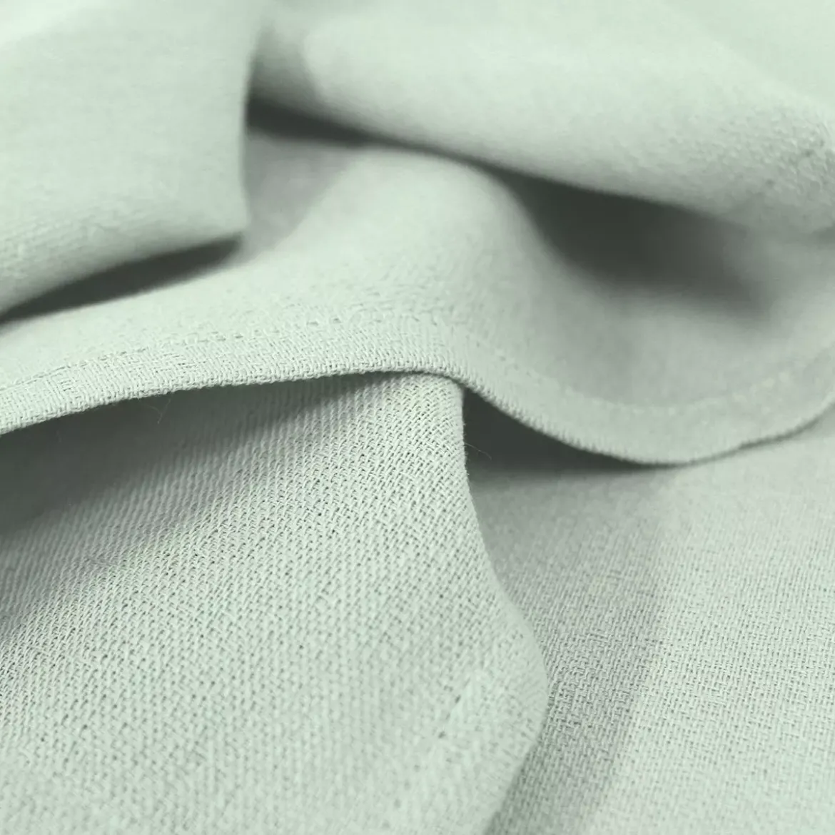 Serviette pur coton motif jacquard vert Bastide celadon