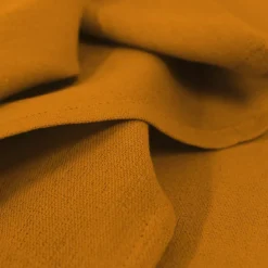 Serviette pur coton motif jacquard jaune orange Bastide ocre