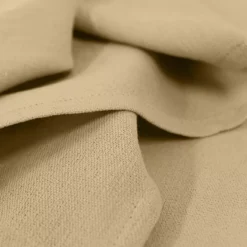 Serviette pur coton motif jacquard beige Bastide or pale