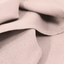 Serviette pur coton motif jacquard rose Bastide rose poudre