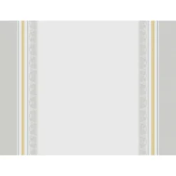 Set coton mélangé antitache motif jacquard blanc Galerie des glaces vermeil