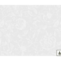 Set pur coton enduit motif jacquard blanc Mille charmes blanc