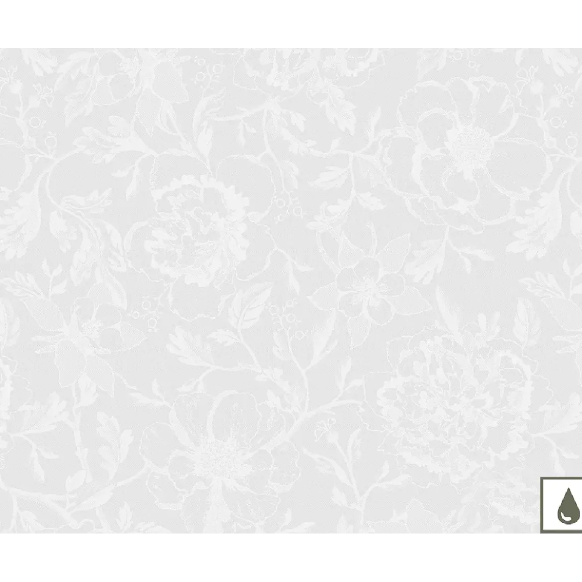 Set pur coton enduit motif jacquard blanc Mille charmes blanc