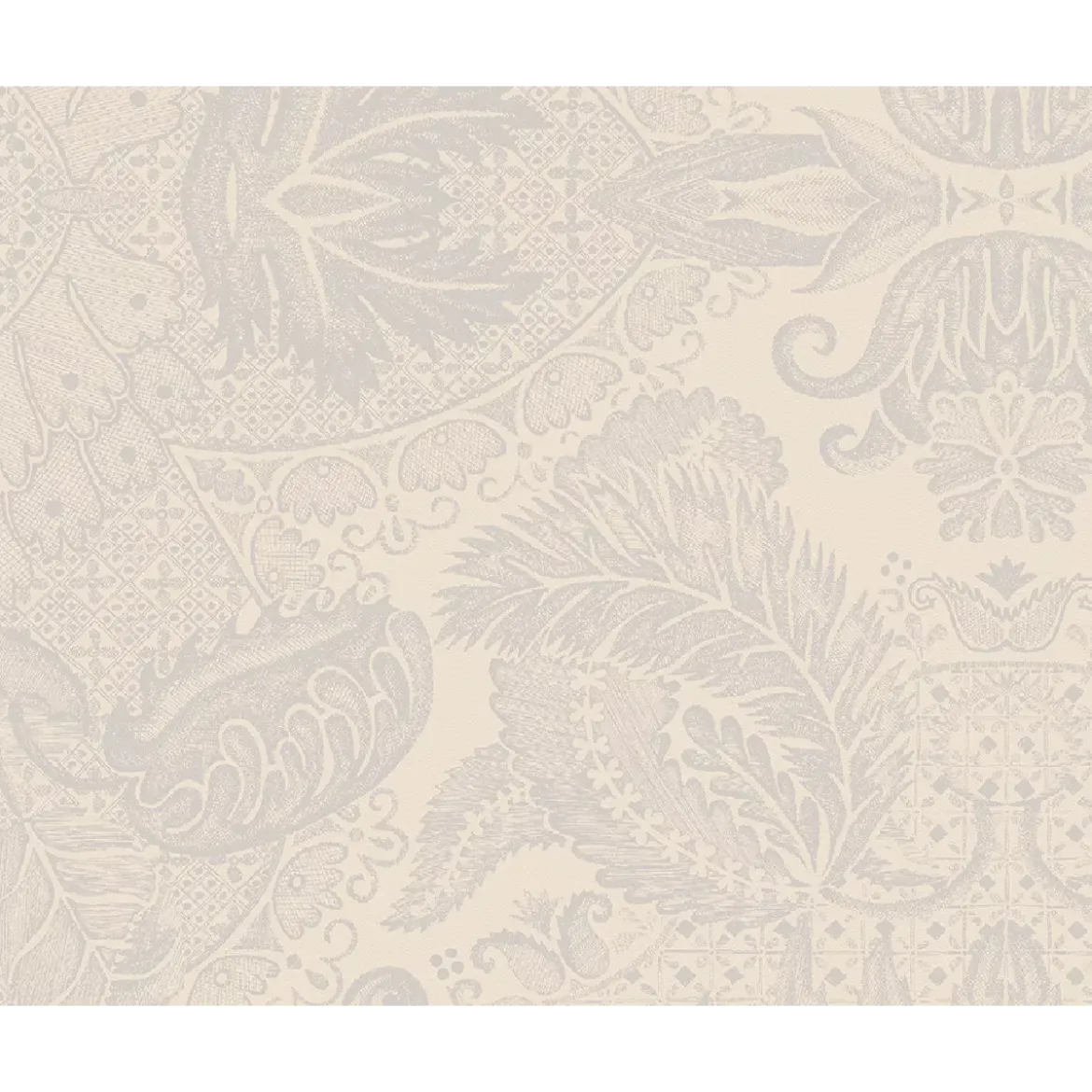 Set pur coton motif jacquard beige Mille isaphire parchemin