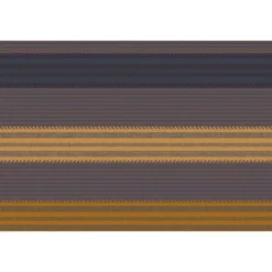 Set pur coton motif jacquard brun marron Mille bambous onyx