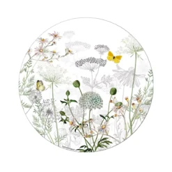 Set vinyle 860 g/m² imprimé gris jaune Escapades magiques blanc