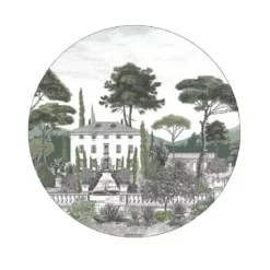 Set vinyle 860 g/m² imprimé gris vert Palazzina verde