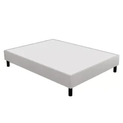 Sommier h15 tapissier à lattes blanc Morphee creme