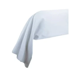 Taie de traversin satin de coton uni gris Ava uni glacier
