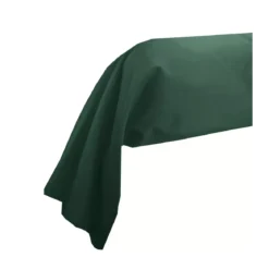 Taie de traversin satin de coton uni vert Ava uni sauge