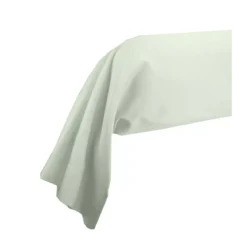 Taie de traversin satin de coton uni vert Ava uni vert d'eau