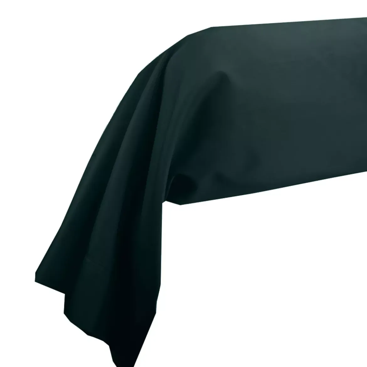 Taie de traversin satin de coton 115 g/m² uni canard Ava uni vert anglais