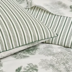 Taie d'oreiller percale de coton 115 g/m² imprimé vert Poesie verde