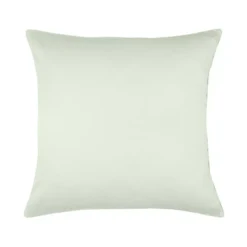 Taie d'oreiller satin de coton uni vert Ava uni vert d'eau
