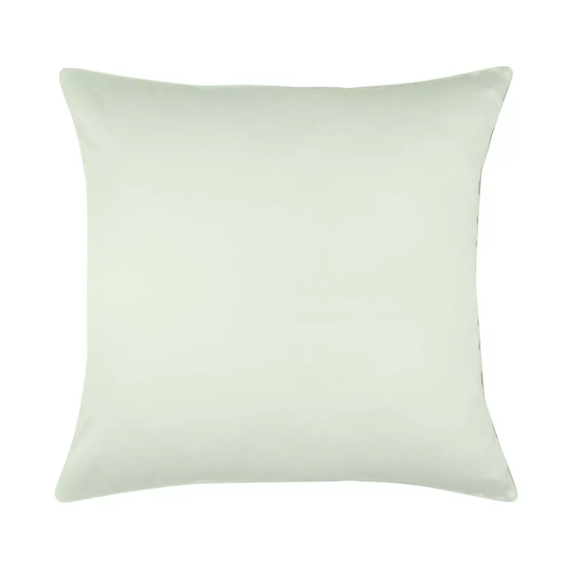 Taie d'oreiller satin de coton uni vert Ava uni vert d'eau