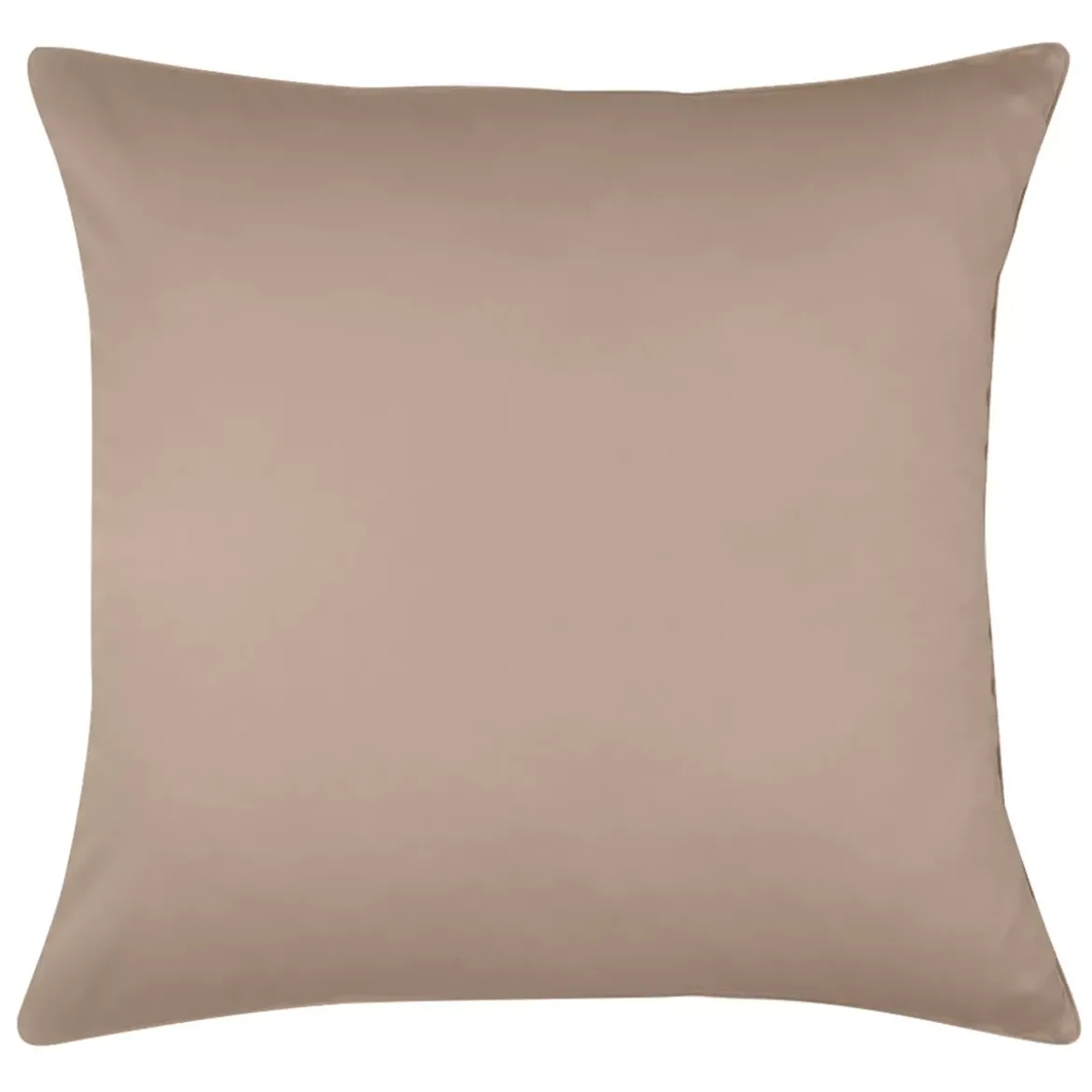 Taie d'oreiller satin de coton uni rose Ava uni rose fume