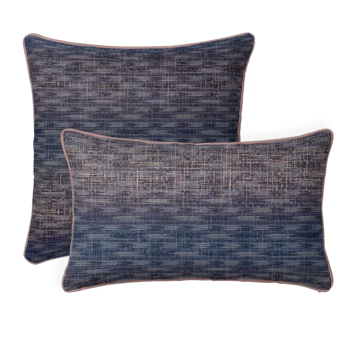Taie d'oreiller satin de coton imprimé orange marine Mist nocturne