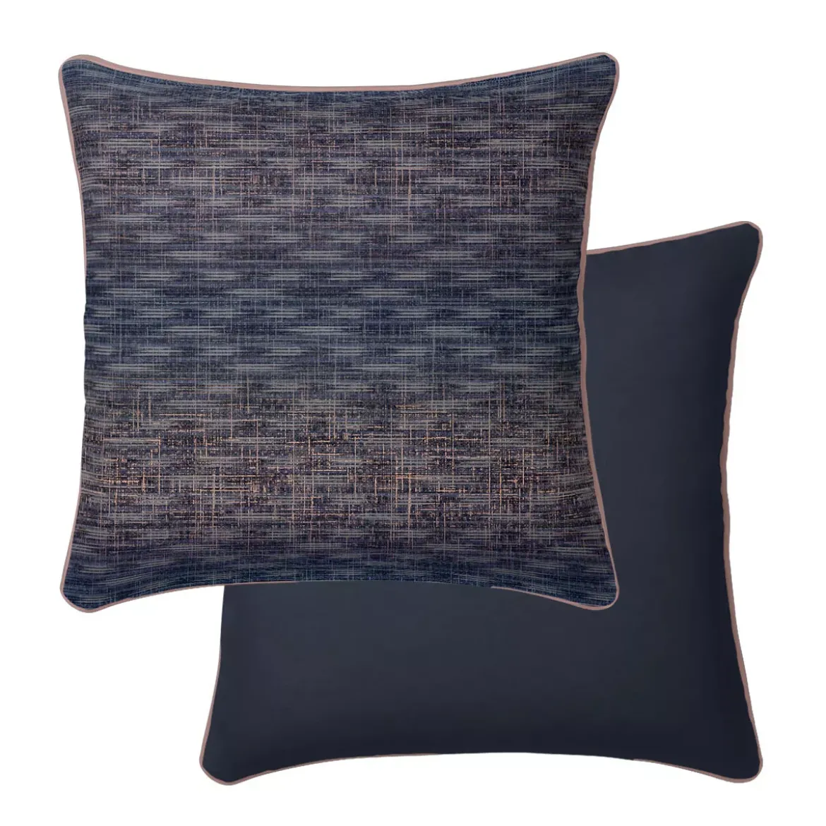 Taie d'oreiller satin de coton imprimé orange marine Mist nocturne