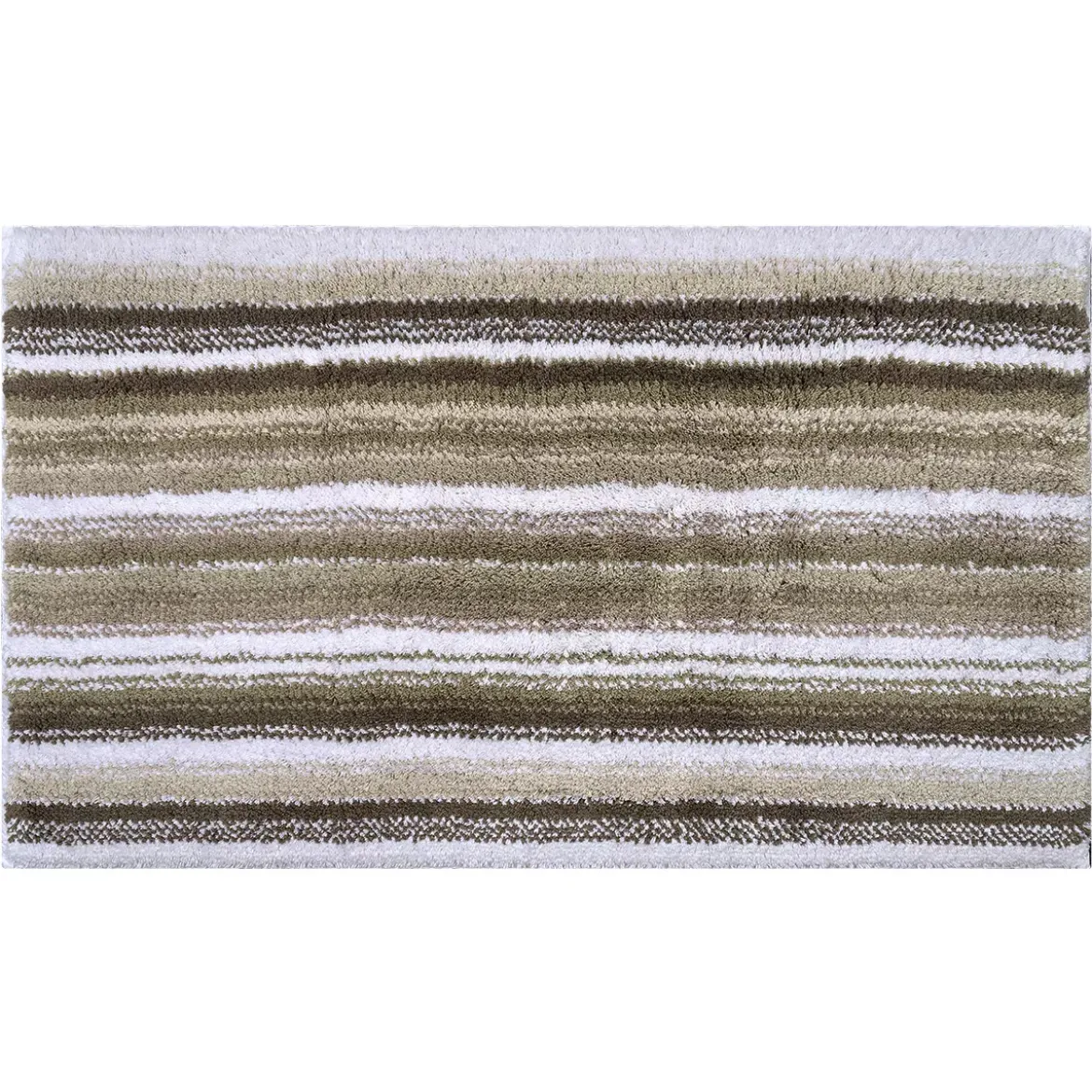 Tapis de bain pur coton 2000 g/m² rayé beige Venice beige