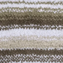 Tapis de bain pur coton 2000 g/m² rayé beige Venice beige