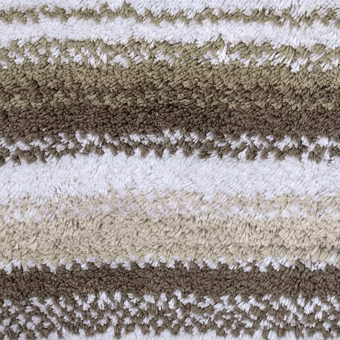 Tapis de bain pur coton 2000 g/m² rayé beige Venice beige