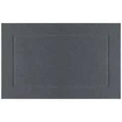 Tapis de bain pur coton 850 g/m² uni anthracite Vitae titane