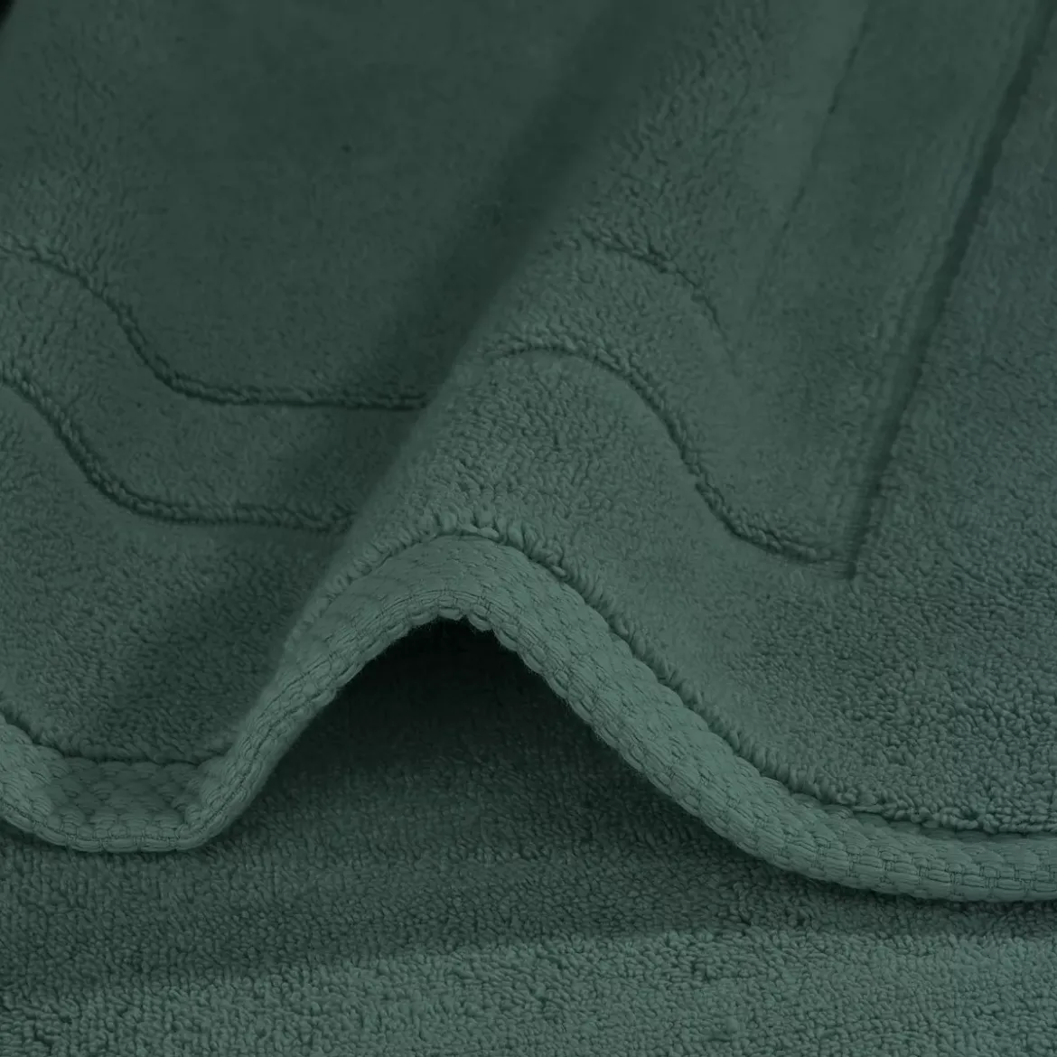 Tapis de bain pur coton 900 g/m² uni anthracite Elea crepuscule