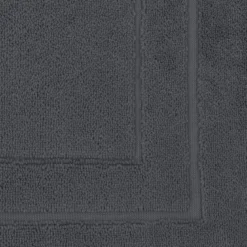 Tapis de bain pur coton 900 g/m² uni anthracite Elea carbone
