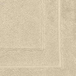 Tapis de bain pur coton 900 g/m² uni beige Elea angora