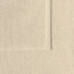 Tapis de bain pur coton 850 g/m² uni beige Vitae stone