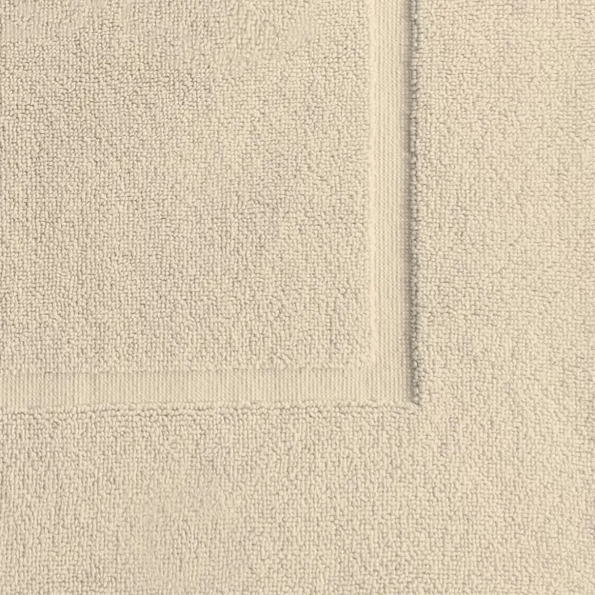 Tapis de bain pur coton 850 g/m² uni beige Vitae stone